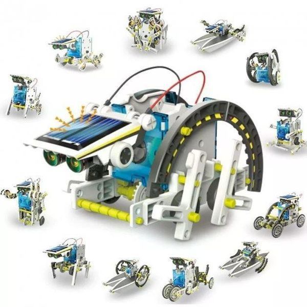 Конструктор Solar Robot 13 в 1 на сонячній батареї pbl-116 фото