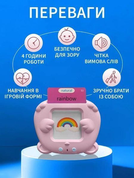 Дитячий набір карток для вивчення англійської мови VMHouse, 112 карток pbl-050 фото