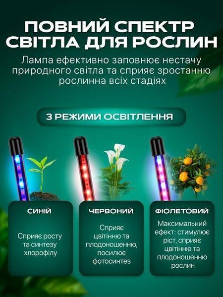 LED-фітолампа для рослин і розсади pbl-054 фото